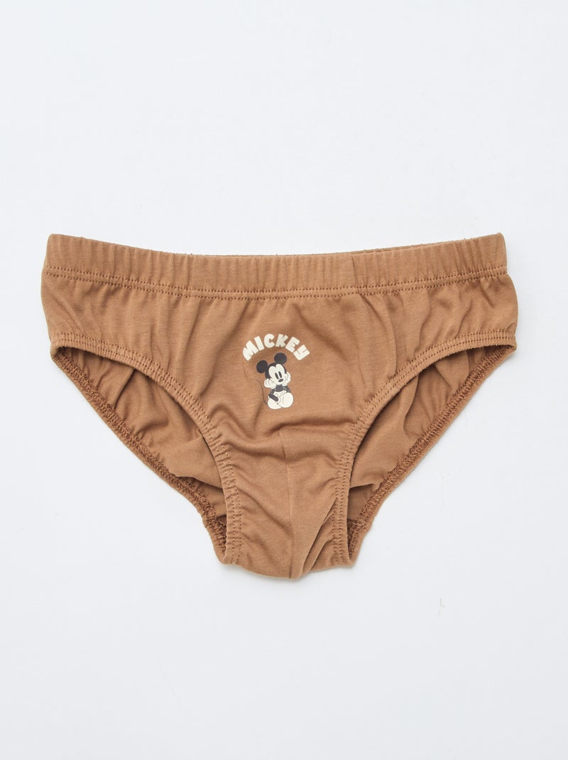 Pack de 3 slips 'Disney' em algodão Castanho - Kiabi