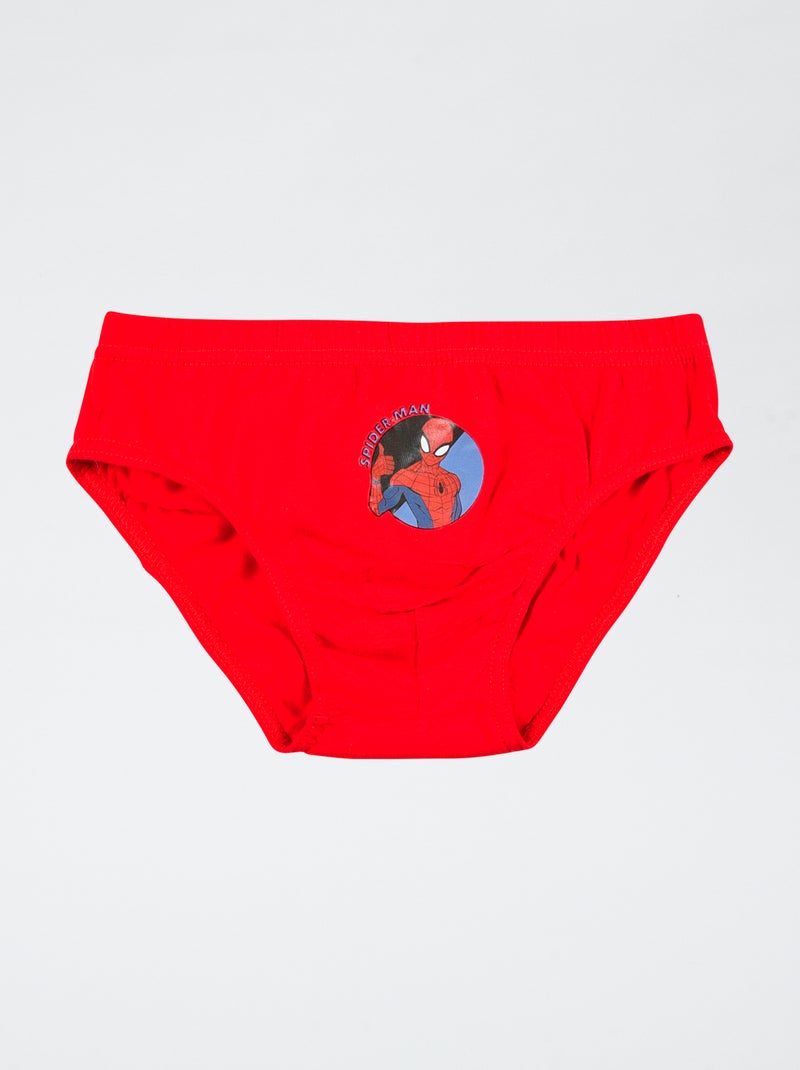 Pack de 3 slips 'Marvel' Homem-Aranha' em algodão Azul - Kiabi