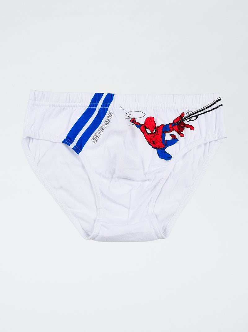 Pack de 3 slips 'Marvel' Homem-Aranha' em algodão Azul - Kiabi