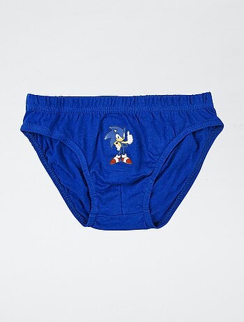 Pack de 3 slips 'Sonic' em algodão