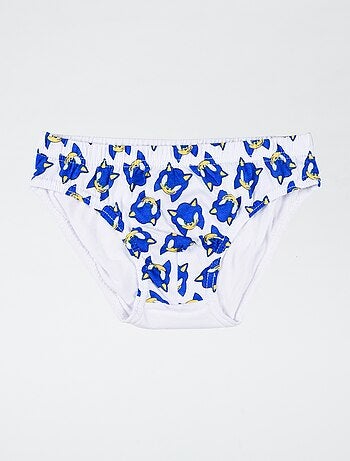 Pack de 3 slips 'Sonic' em algodão