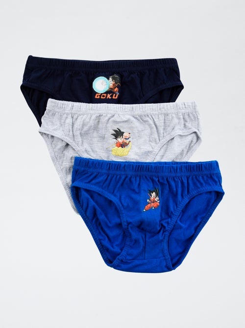 Pack de 3 slips 'Suncity 'Dragonball' em algodão - Kiabi