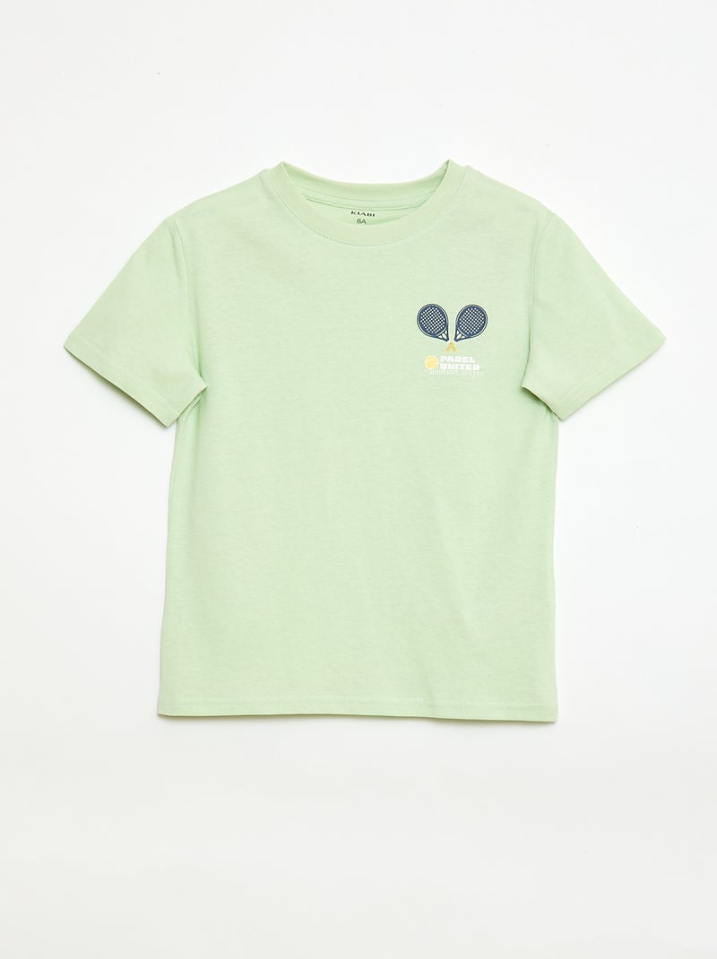 Pack de 3 t-shirts de algodão Amarelo - Kiabi