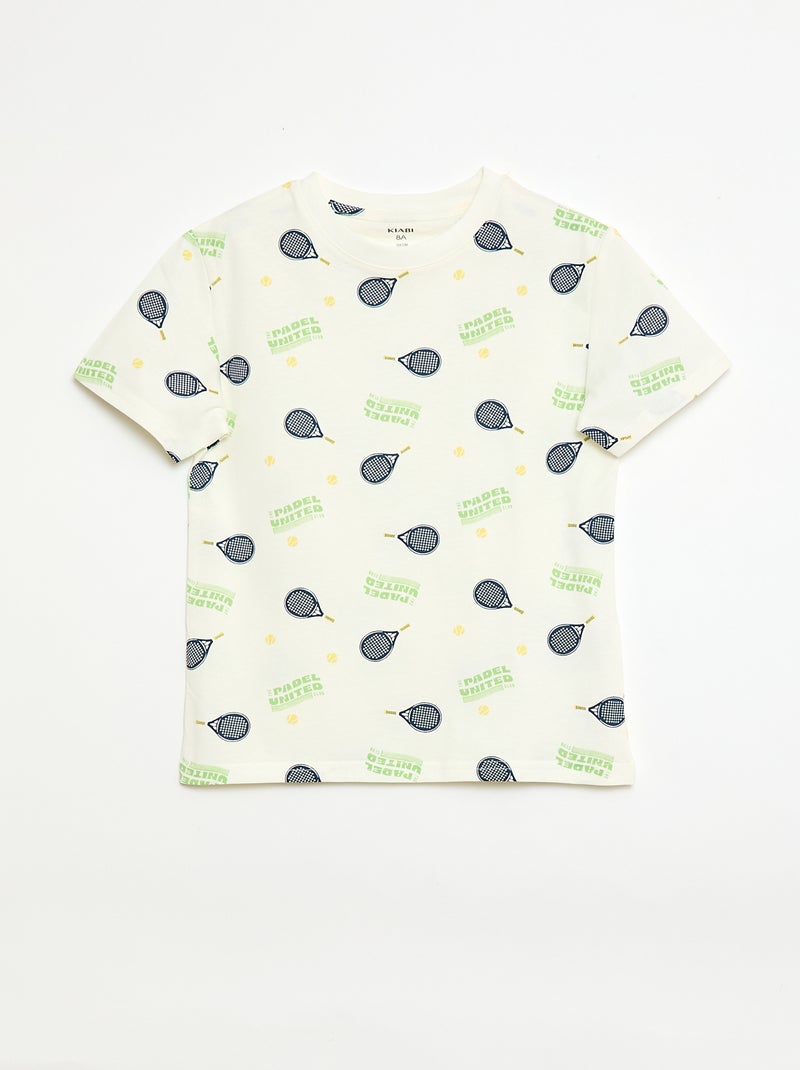 Pack de 3 t-shirts de algodão Amarelo - Kiabi