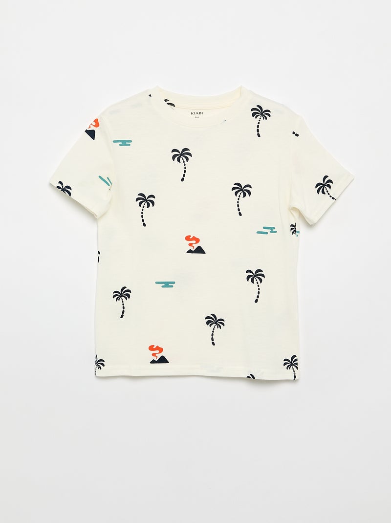 Pack de 3 t-shirts de algodão Azul - Kiabi