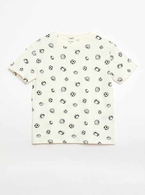 Pack de 3 t-shirts de algodão - Kiabi