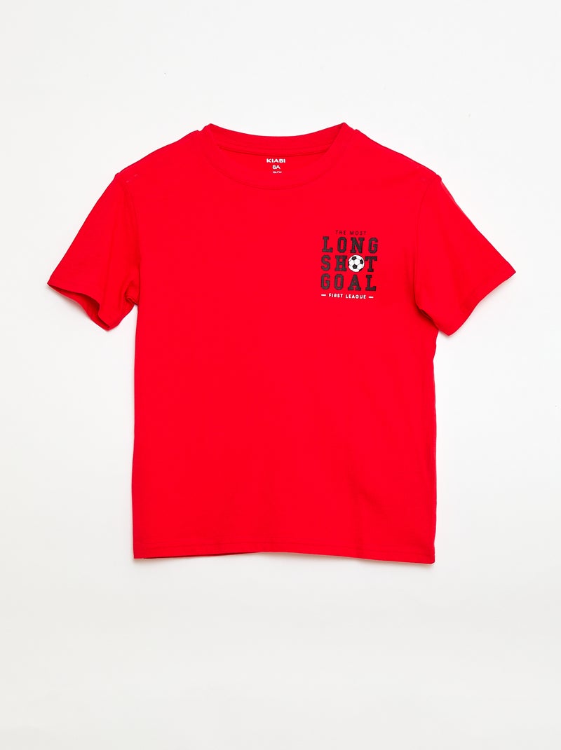 Pack de 3 t-shirts de algodão Azul - Kiabi