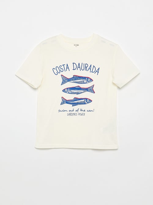 Pack de 3 t-shirts de algodão - Kiabi