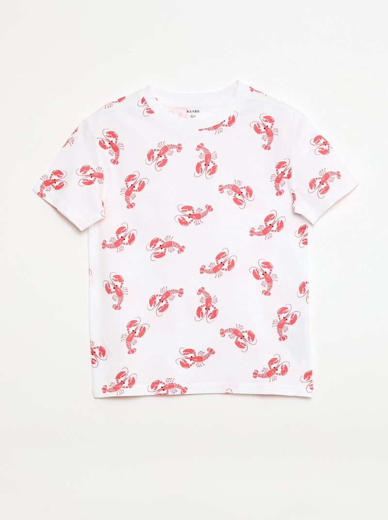 Pack de 3 t-shirts de algodão Branco - Kiabi