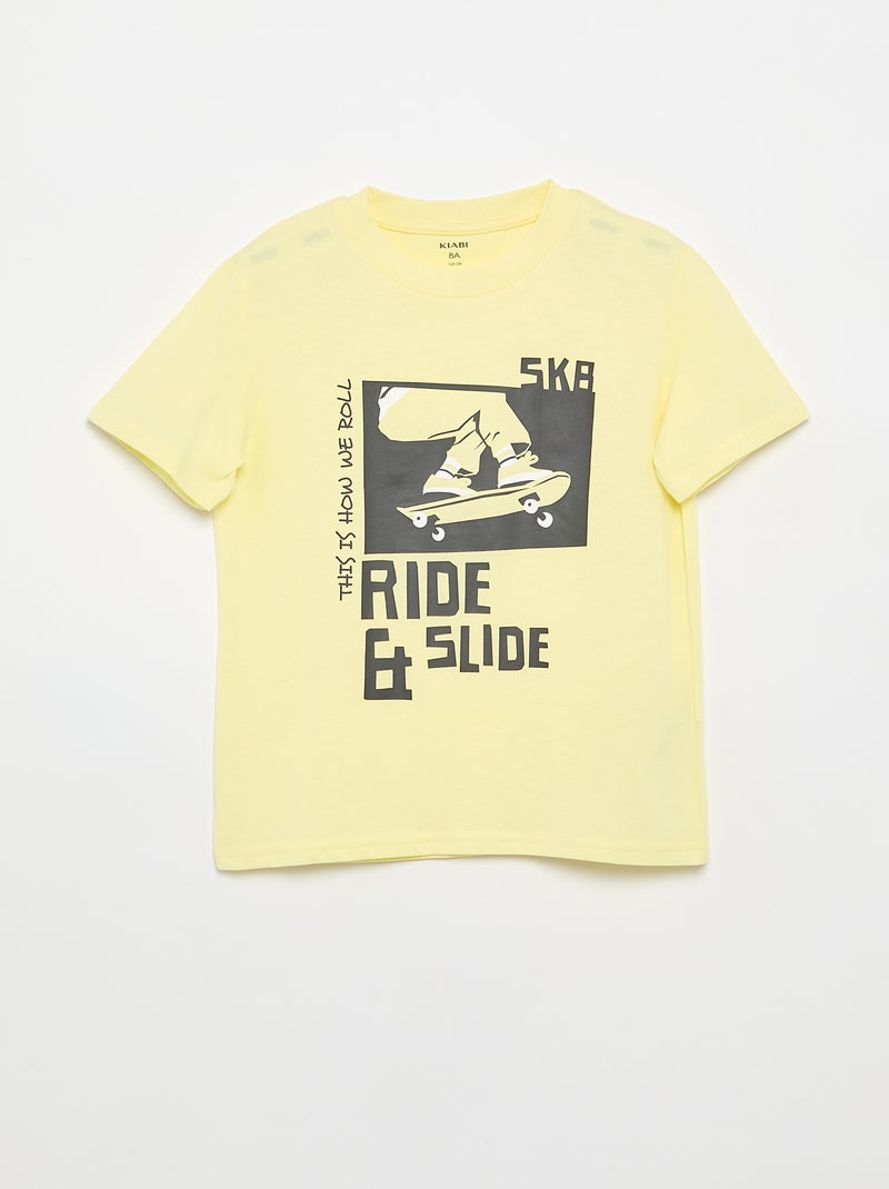 Pack de 3 t-shirts de algodão Cinza - Kiabi