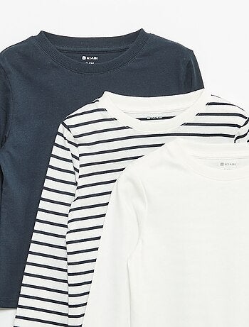 Pack de 3 t-shirts de manga comprida