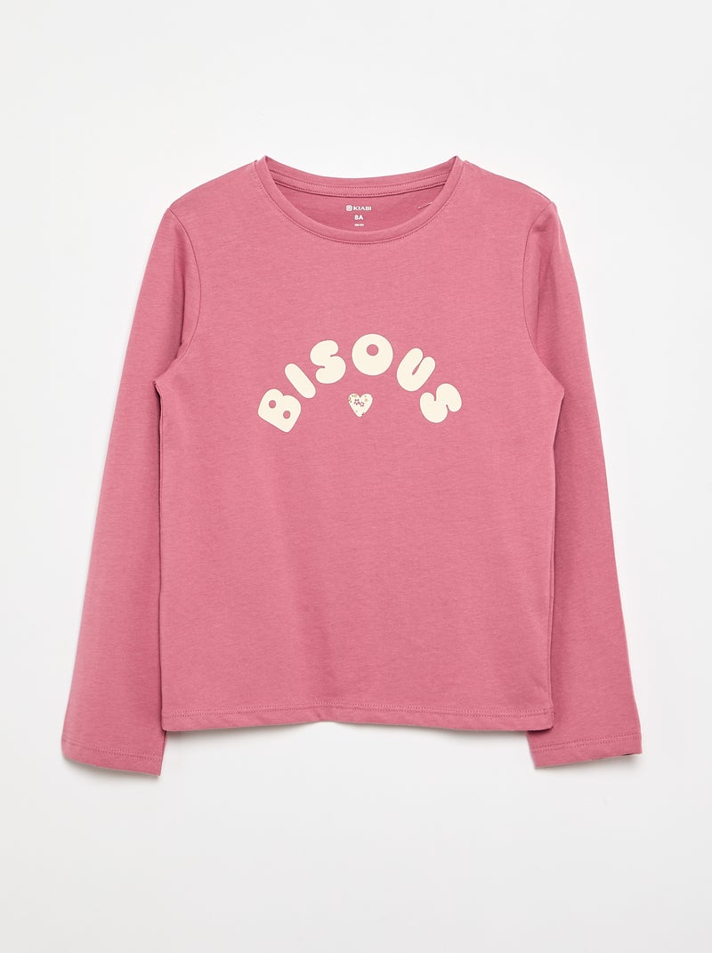 Pack de 3 T-shirts de manga comprida Rosa - Kiabi
