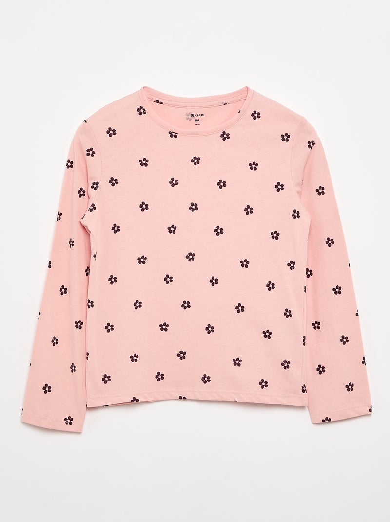 Pack de 3 T-shirts de manga comprida Rosa - Kiabi