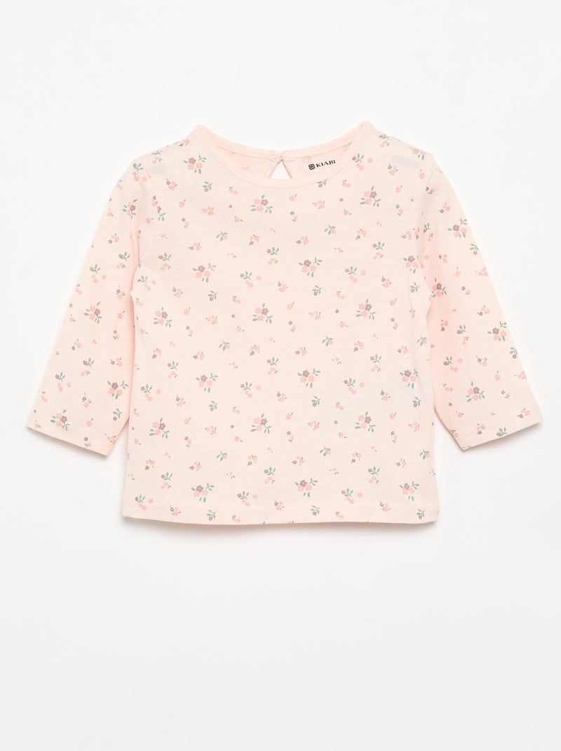 Pack de 3 t-shirts de manga comprida Rosa - Kiabi
