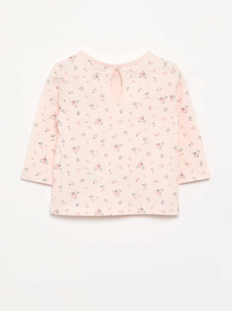Pack de 3 t-shirts de manga comprida Rosa - Kiabi