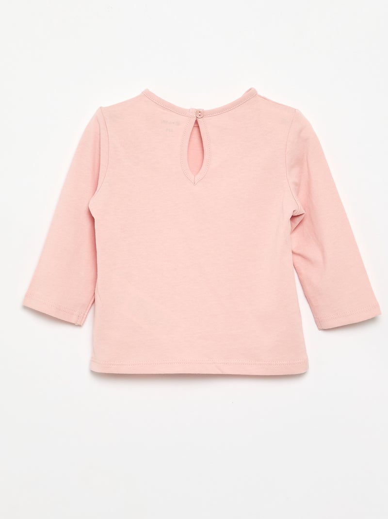 Pack de 3 t-shirts de manga comprida Rosa - Kiabi