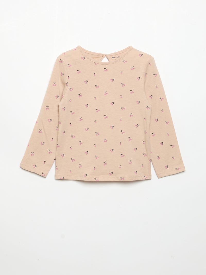 Pack de 3 t-shirts de manga comprida Rosa - Kiabi