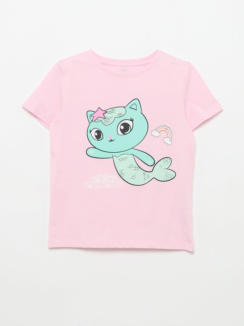 Pack de 3 T-shirts de manga curta "Gabby e a Casa Mágica" Rosa - Kiabi