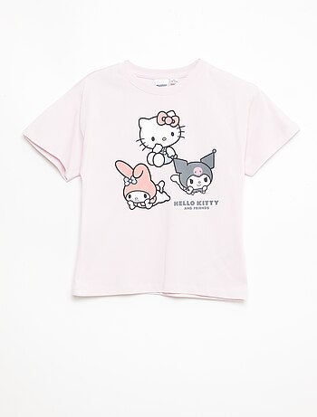 Pack de 3 t-shirts de manga curta 'Kuromi' em algodão