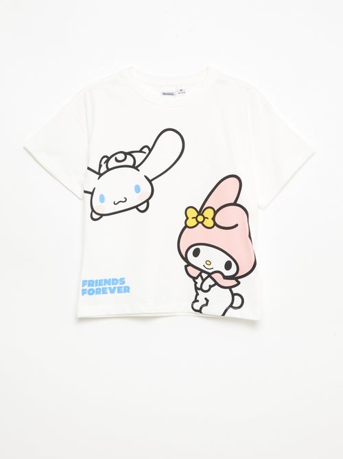 Pack de 3 t-shirts de manga curta 'Kuromi' em algodão - Kiabi
