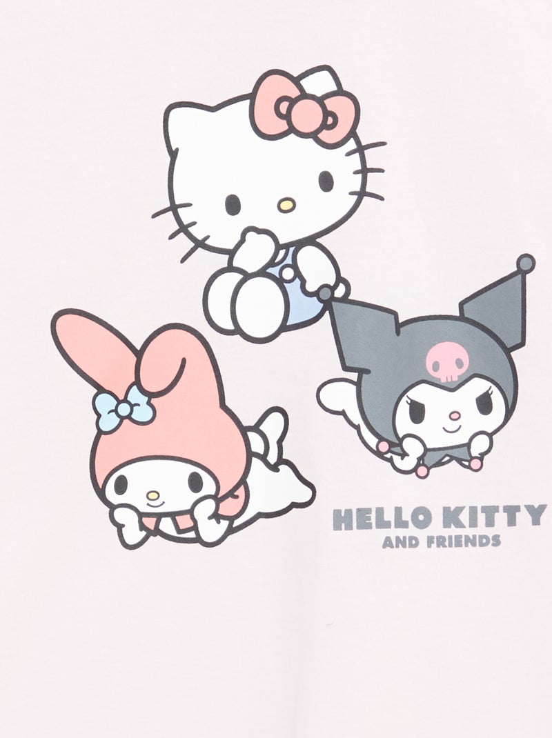 Pack de 3 t-shirts de manga curta 'Kuromi' em algodão Branco - Kiabi