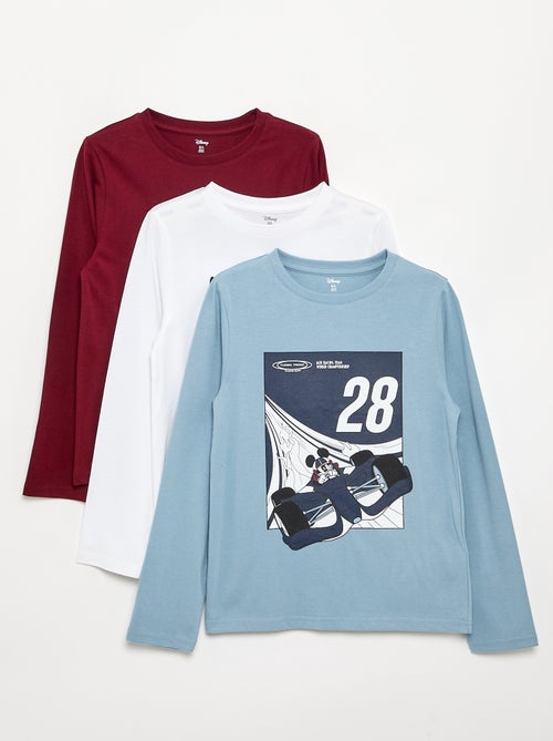 Pack de 3 T-shirts 'Disney' de manga comprida - Kiabi