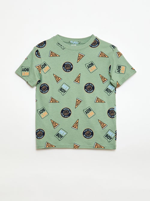 Pack de 3 t-shirts em algodão - Kiabi