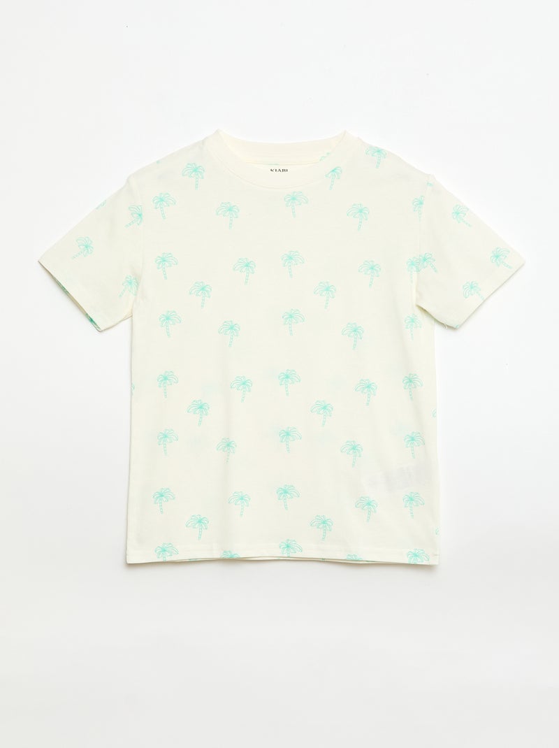 Pack de 3 t-shirts em algodão Azul - Kiabi
