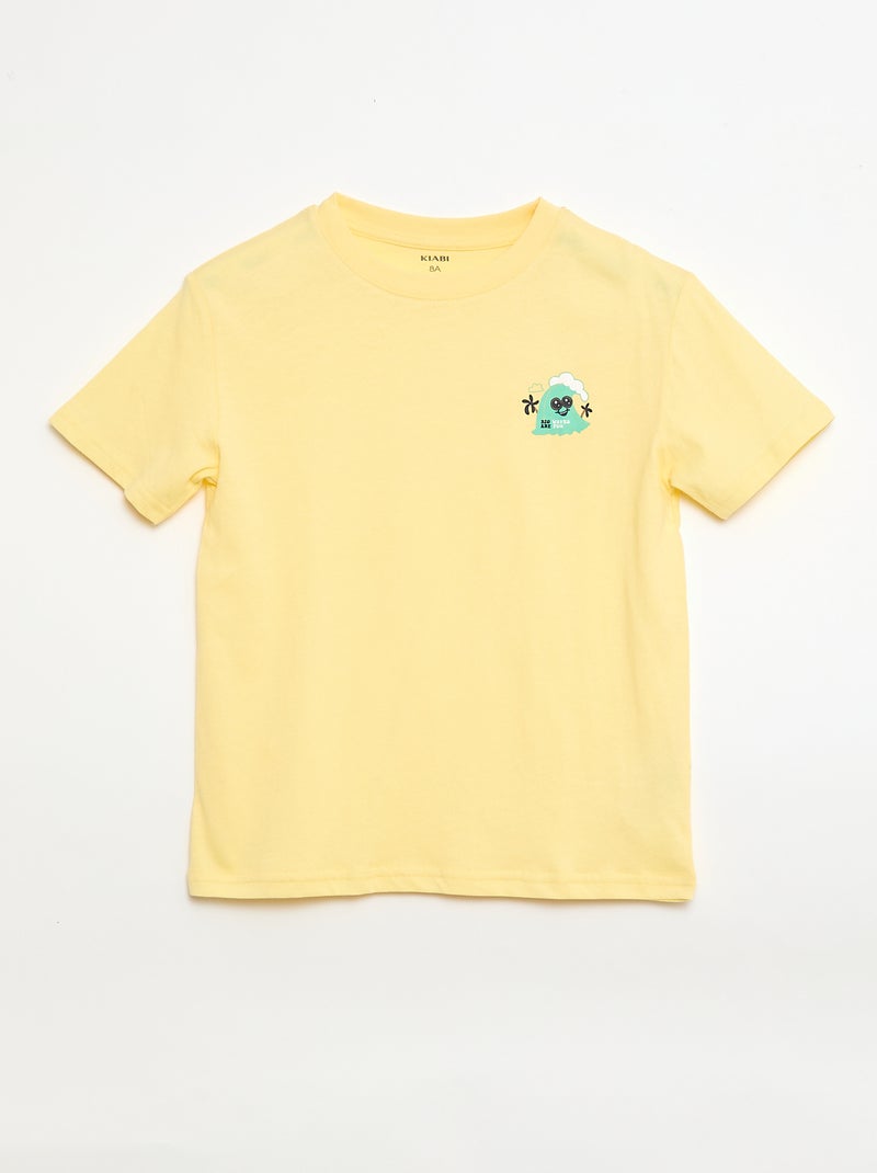 Pack de 3 t-shirts em algodão Azul - Kiabi