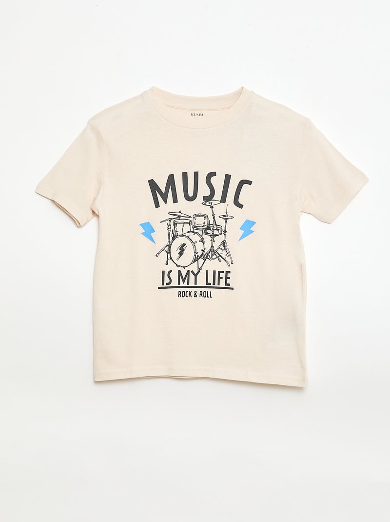 Pack de 3 t-shirts em algodão Azul - Kiabi