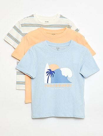 Pack de 3 t-shirts de algodão