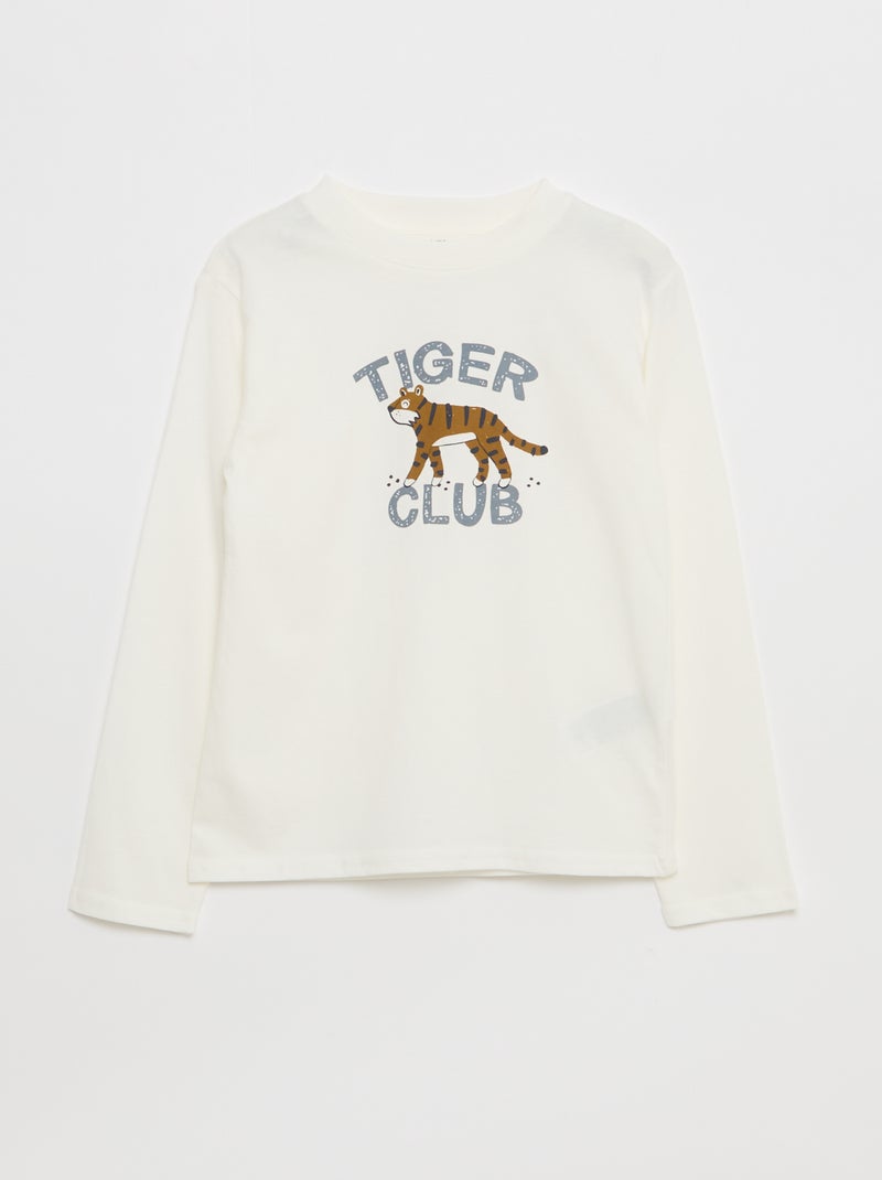 Pack de 3 t-shirts estampados Bege - Kiabi