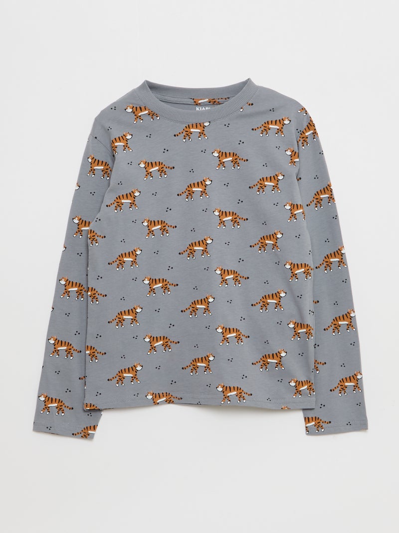 Pack de 3 t-shirts estampados Bege - Kiabi
