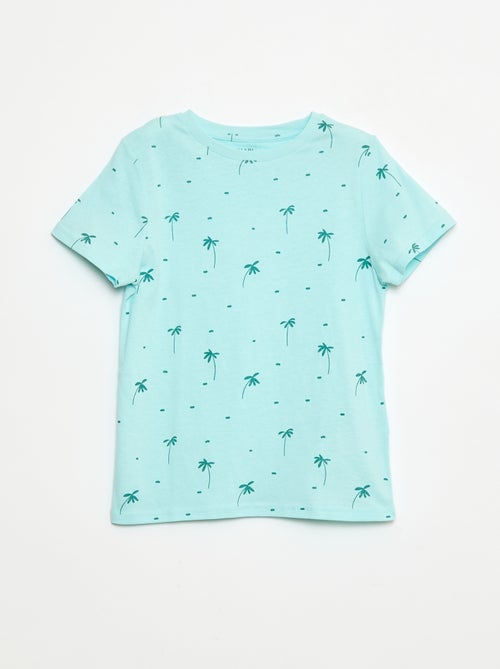 Pack de 3 t-shirts estilo 'palmeira' - Kiabi