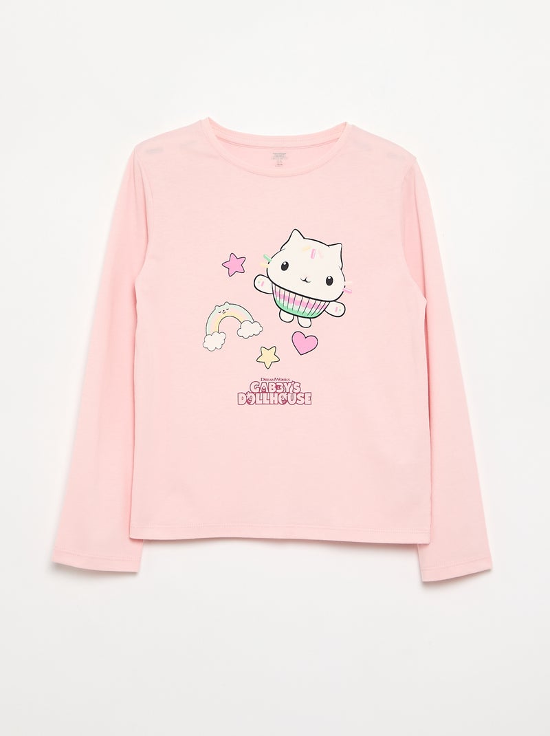 Pack de 3 T-shirts 'Gabby e a Casa Mágica' de manga comprida Rosa - Kiabi