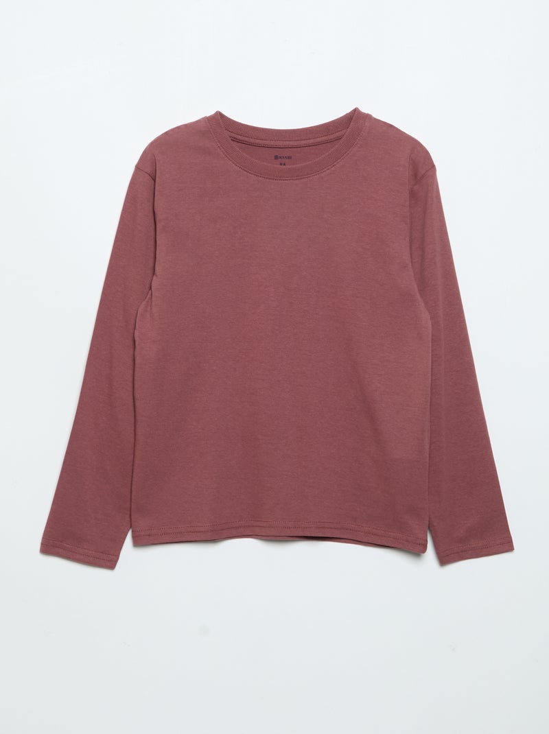 Pack de 3 t-shirts lisos Bege - Kiabi