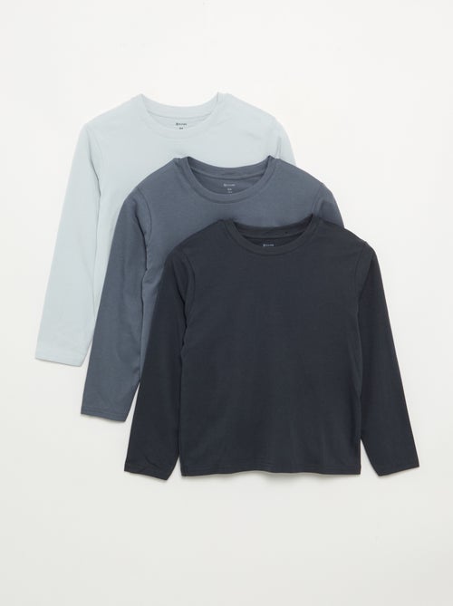 Pack de 3 t-shirts lisos - Kiabi