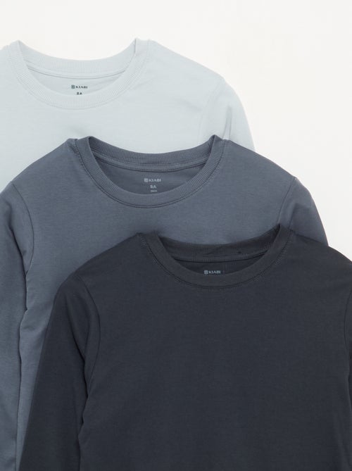 Pack de 3 t-shirts lisos - Kiabi