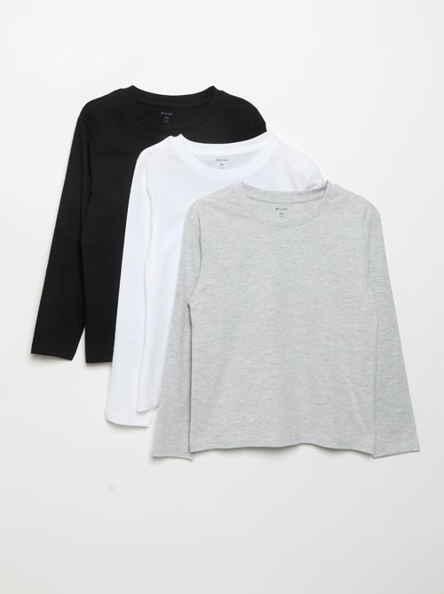 Pack de 3 t-shirts lisos - Kiabi