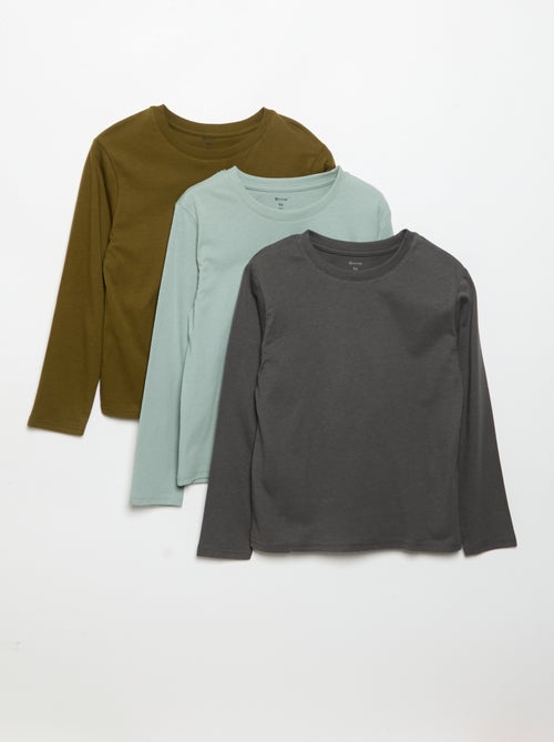 Pack de 3 t-shirts lisos - Kiabi