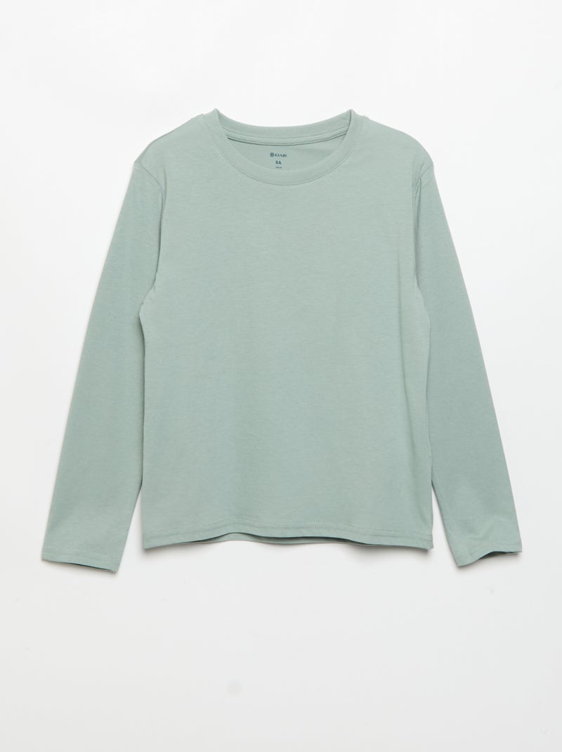 Pack de 3 t-shirts lisos Verde - Kiabi