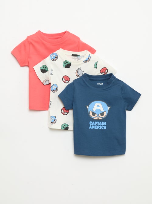 Pack de 3 T-shirts 'Marvel' 'Avengers' - Kiabi