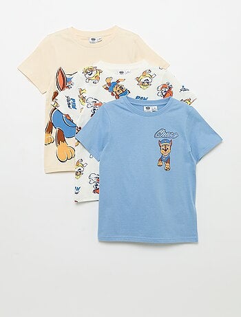 Pack de 3 T-shirts 'Patrulha Pata' de manga curta
