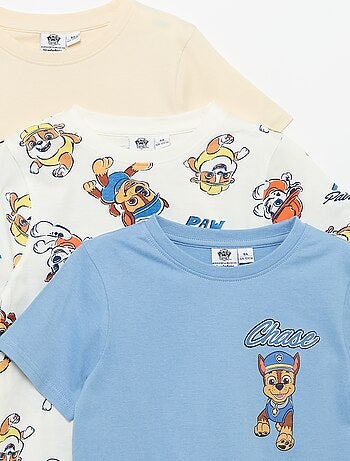 Pack de 3 T-shirts 'Patrulha Pata' de manga curta