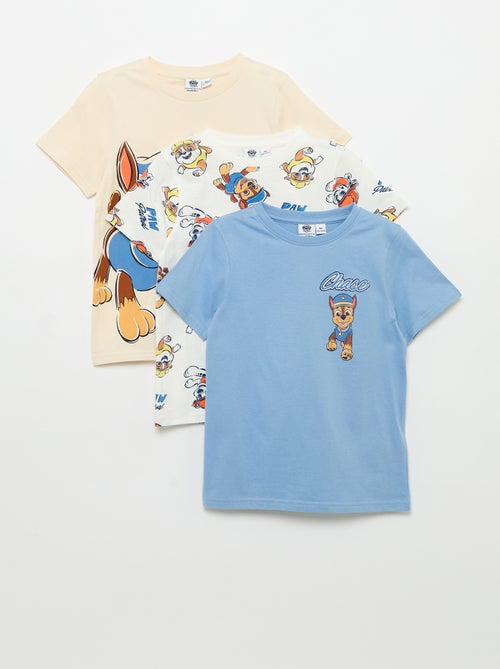Pack de 3 T-shirts 'Patrulha Pata' de manga curta - Kiabi