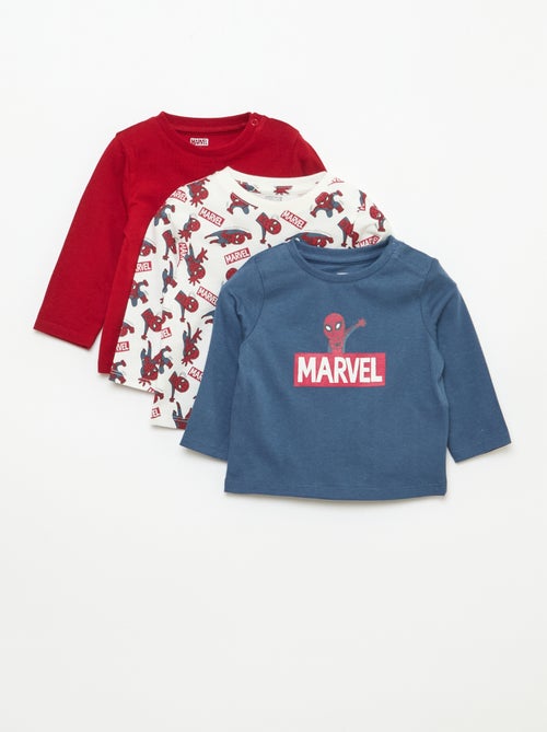 Pack de 3 T-shirts 'Spiderman' - Kiabi