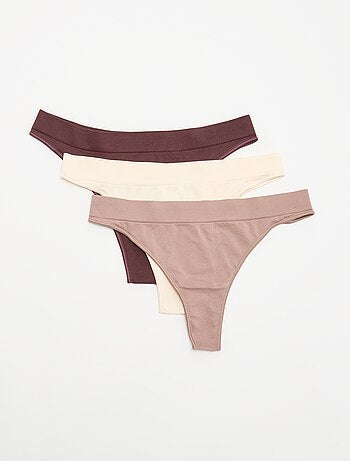 Pack de 3 tangas sem costura