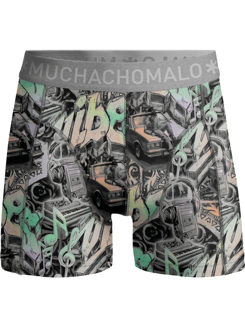 Pack de 4 boxers Muchachomalo Cinza-preto - Kiabi