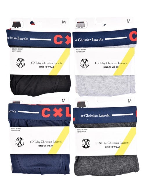 Pack de 4 Cuecas Boxer CXL By LACROIX - Kiabi