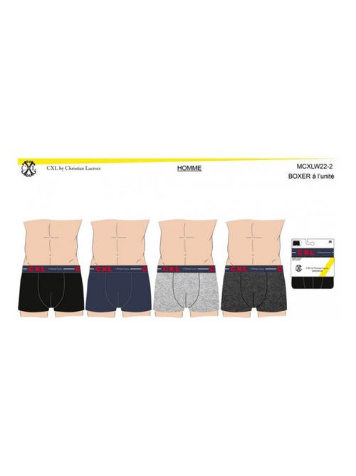 Pack de 4 Cuecas Boxer CXL By LACROIX - Kiabi